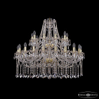 Большая хрустальная люстра Bohemia IVELE Crystal 1413/20+10/360/2d G