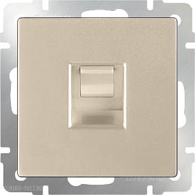 Розетка Ethernet RJ-45 (шампань) Werkel WL11-RJ-45