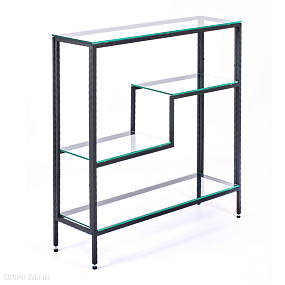 Кованый металлический консольный столик AllConsoles  1014-CB loft clear