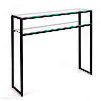 Консольный столик с полкой в прихожую AllConsoles  1042-CB clear