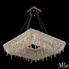 Хрустальная подвесная светодиодная люстра APL LED Rimini S503.0.60.B.4000.Gold