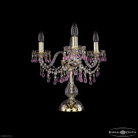 Настольная лампа с хрусталем Bohemia IVELE Crystal 1410L/3/141-39 G V7010