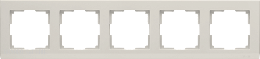 Рамка на 5 постов (слоновая кость) Werkel WL04-Frame-05-ivory