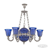 Подвесная люстра Bohemia Ivele Crystal Florence 71003P/6/175 Ni P2 U Clear-Blue/H-1J