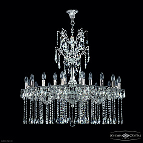 Большая хрустальная люстра Bohemia IVELE Crystal Florence 71107/24/365/XL B NW
