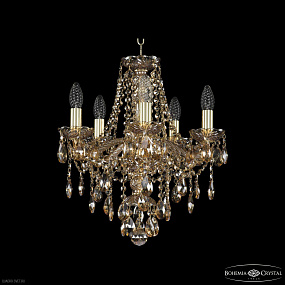 Хрустальная подвесная люстра Bohemia IVELE Crystal 1415/5/141 G M721