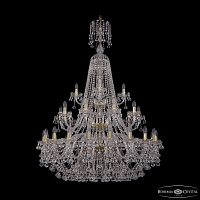 Большая хрустальная люстра Bohemia IVELE Crystal 1409/20+10+5/400/XL-159/3d G