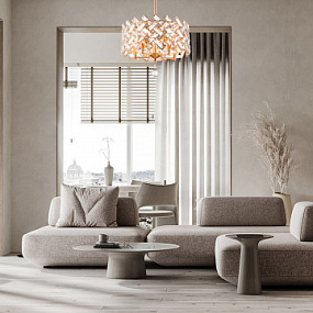 Потолочная хрустальная люстра Arte Milano 377019/5/300/390 GD