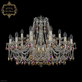 Большая хрустальная люстра Bohemia Art Classic 11.25.12+6.300.Gd.Sp.K777