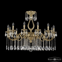 Большая хрустальная люстра Bohemia Ivele Crystal Verona 72301/12/360 A G