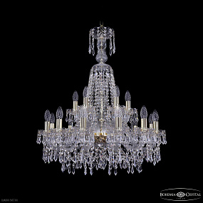 Большая хрустальная люстра Bohemia IVELE Crystal 1403/12+6/240/XL-80 G