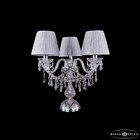 Настольная лампа с хрусталем Bohemia IVELE Crystal 1403L/3/141-39 Ni SH6-160