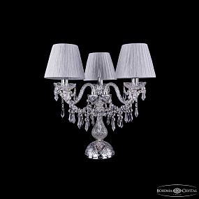 Настольная лампа с хрусталем Bohemia IVELE Crystal 1403L/3/141-39 Ni SH6-160