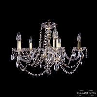 Хрустальная подвесная люстра Bohemia IVELE Crystal 1402/5/195/G