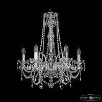 Хрустальная подвесная люстра Bohemia IVELE Crystal 1411/6/195/h-62 Ni
