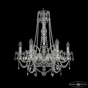 Хрустальная подвесная люстра Bohemia IVELE Crystal 1411/6/195/h-62 Ni