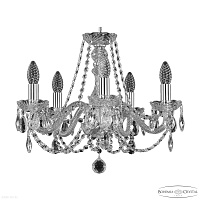 Хрустальная подвесная люстра Bohemia IVELE Crystal 101/5/165 Ni