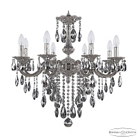 Подвесная хрустальная люстра Bohemia Ivele Crystal Verona 72101/8/210 B Ni R781