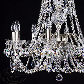 Люстра подвесная ARTGLASS ARIANA VIII. NICKEL