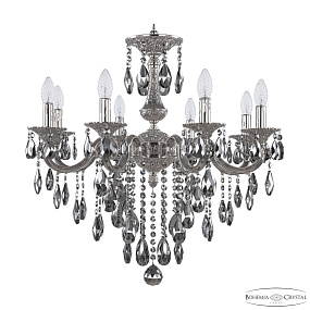 Подвесная хрустальная люстра Bohemia Ivele Crystal Verona 72101/8/210 B Ni R781