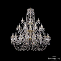 Большая хрустальная люстра Bohemia IVELE Crystal 1402/20+10+5/460/3d G