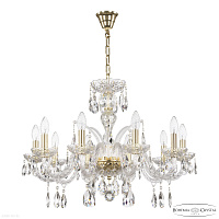 Хрустальная подвесная люстра Bohemia IVELE Crystal 118/10/240 G