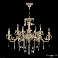 Большая хрустальная люстра Bohemia IVELE Crystal 70123/10/320 B GW U2