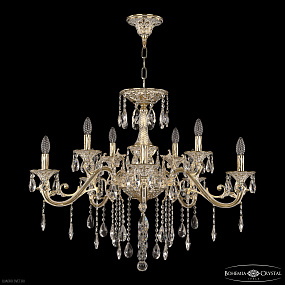 Большая хрустальная люстра Bohemia IVELE Crystal 70123/10/320 B GW U2