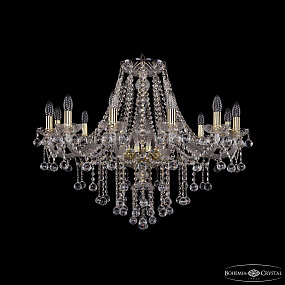 Хрустальная подвесная люстра Bohemia IVELE Crystal 1415/12/300 G Balls