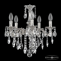 Подвесная хрустальная люстра Bohemia Ivele Crystal Florence 71102/5/125 B Ni