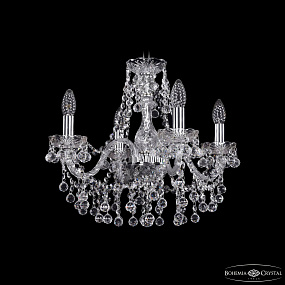 Хрустальная подвесная люстра Bohemia IVELE Crystal 1409/4/160 Ni
