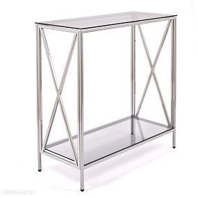 Консольный столик с полкой в прихожую AllConsoles  1031-CS grey