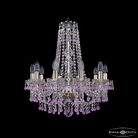 Хрустальная подвесная люстра Bohemia IVELE Crystal 1410/10/195/h-60 G V7010