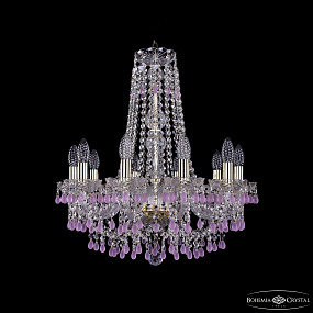 Хрустальная подвесная люстра Bohemia IVELE Crystal 1410/10/195/h-60 G V7010