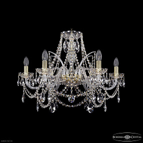 Хрустальная подвесная люстра Bohemia IVELE Crystal 1411/6/240 G
