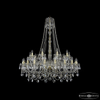 Большая хрустальная люстра Bohemia IVELE Crystal 1411/20+10/400/h-130 G