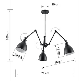 Люстра потолочная Sollux Stark Shade SL.0614