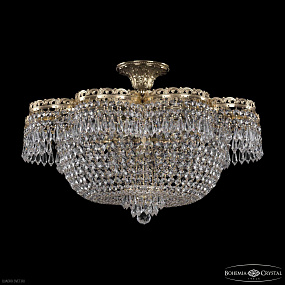 Хрустальная потолочная люстра Bohemia IVELE Crystal 19301/55JB G