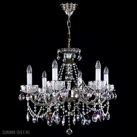 Подвесная хрустальная люстра ArtGlass CR 0006-06-30 NICKEL ANTIQUE CE