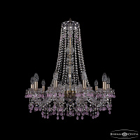 Хрустальная подвесная люстра Bohemia IVELE Crystal 1410/10/240/h-74 Pa V7010