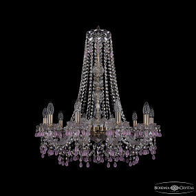 Хрустальная подвесная люстра Bohemia IVELE Crystal 1410/10/240/h-74 Pa V7010