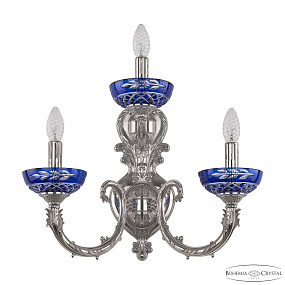 Бра Bohemia Ivele Crystal Florence 7109B16/2+1/210 Ni P Clear-Blue/H-1J