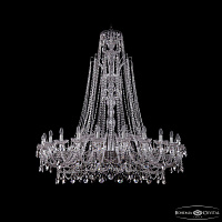Хрустальная подвесная люстра Bohemia IVELE Crystal 1411/24/530/XL-163/Ni