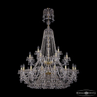 Большая хрустальная люстра Bohemia IVELE Crystal 1409/16+8+4/400/XL-164/2d G