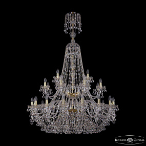 Большая хрустальная люстра Bohemia IVELE Crystal 1409/16+8+4/400/XL-164/2d G
