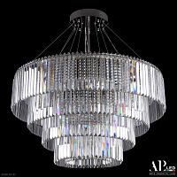 Большая хрустальная светодиодная люстра APL LED Sicilia SH09.93.4D.A.Ni.4000