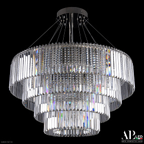 Большая хрустальная светодиодная люстра APL LED Sicilia SH09.93.4D.A.Ni.4000