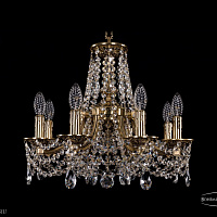 Литая подвесная люстра с хрусталем Bohemia IVELE Crystal 1771/8/150/C/GB