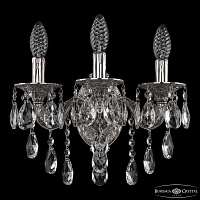 Бра с хрусталем Bohemia Ivele Crystal Florence 7101B11/3/125 B Ni