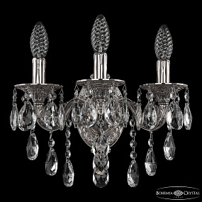 Бра с хрусталем Bohemia Ivele Crystal Florence 7101B11/3/125 B Ni